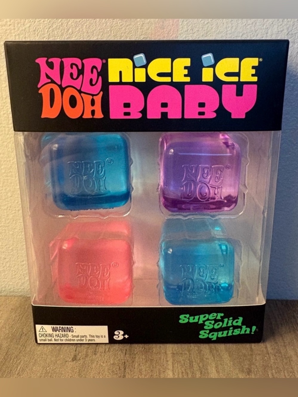 NeeDoh Nice Ice Baby 4 Pack Super Solid Squish!